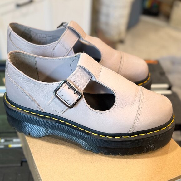 Leather Platform T-Bar Dr. Martens - Picture 2 of 9